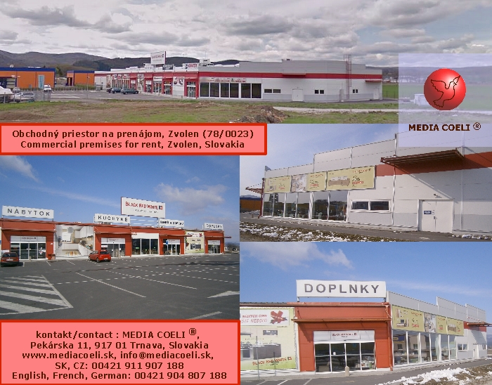 
	Obchodn� priestor na pren�jom, Zvolen (78/0023)
